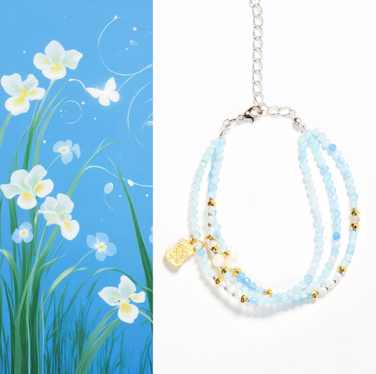 Elegant Aquamarine Bracelet for Serenity & Style