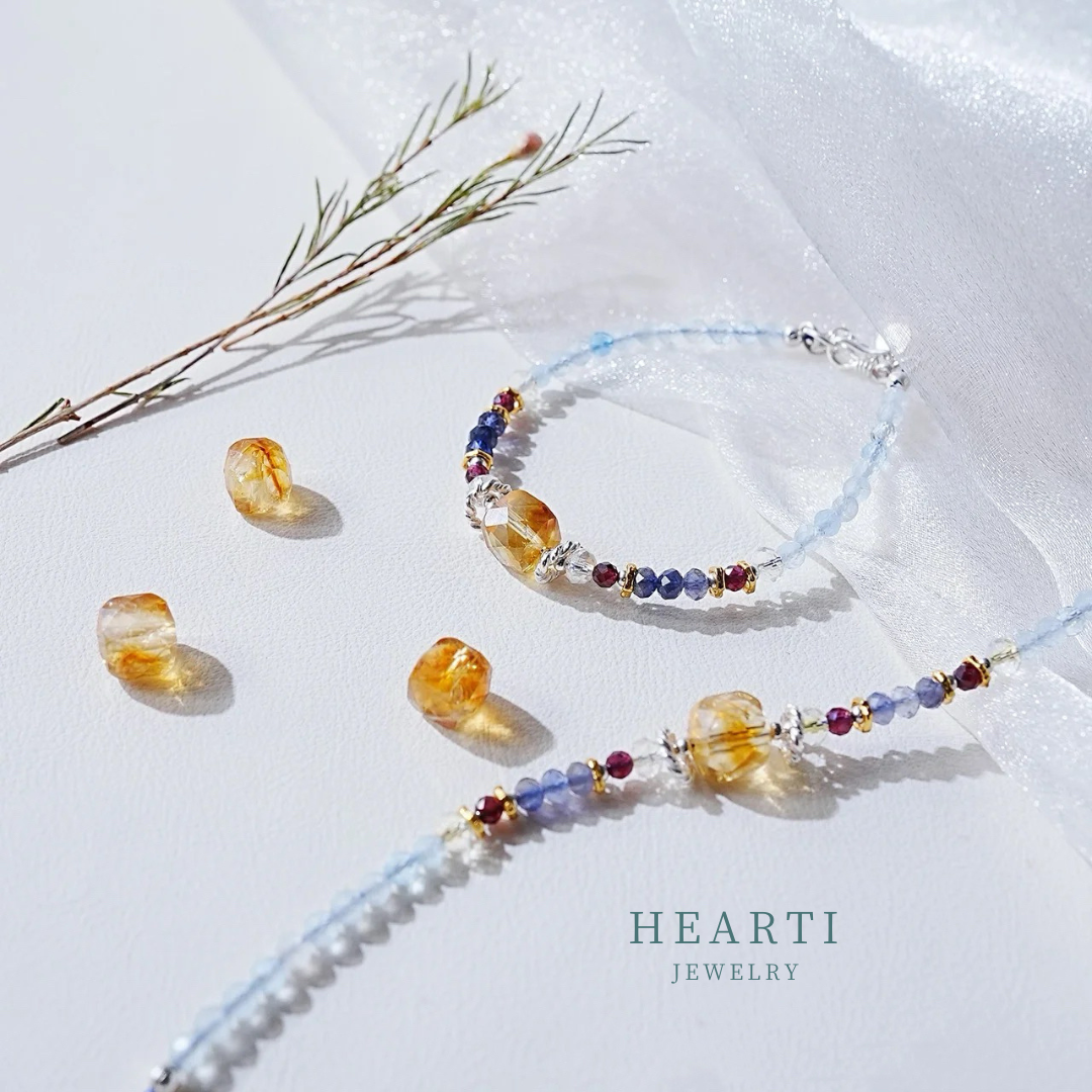 Elegant Aquamarine Bracelet | Handmade Gemstone Jewelry